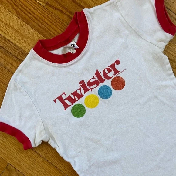 Vintage 90’s Twister Hasbro Ringer T-Shirt - Picture 4 of 5